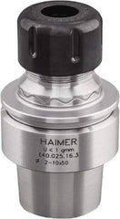 HAIMER - 1/8" to 3/8" Capacity, 50mm Projection, HSK40E Hollow Taper, ER16 Collet Chuck - 0.0001" TIR, Through-Spindle & DIN Flange Coolant - Exact Industrial Supply