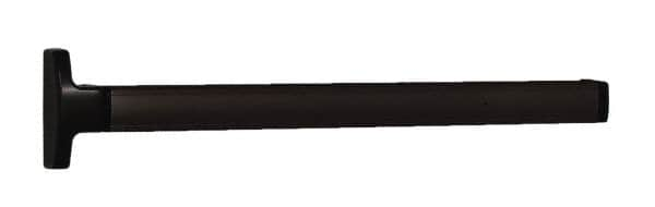 Falcon - 2' 6" to 3' 4-1/2" Door Width Concealed Vertical Rod Push Bar - Dark Bronze Finish - Benchmark Tooling