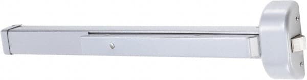 Arrow Lock - 3' to 4' Door Width Rim Exit Device - Aluminum Finish - Benchmark Tooling