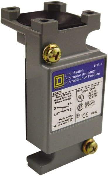 Square D - DPDT, 2NC/2NO, 600 Volt Roller Lever Actuator, General Purpose Limit Switch - Benchmark Tooling