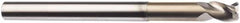 SGS - 1/8", 5/32" LOC, 1/8" Shank Diam, 3" OAL, 3 Flute, Solid Carbide Square End Mill - Single End, TiB2 Finish, Spiral Flute, 38° Helix, Centercutting, Right Hand Cut, Right Hand Flute, Series 43 - Benchmark Tooling