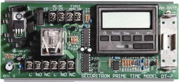 Securitron - 1 sec to 24 hr Digital Electrical Timer - 12 to 24 VDC/24 VAC, - Benchmark Tooling