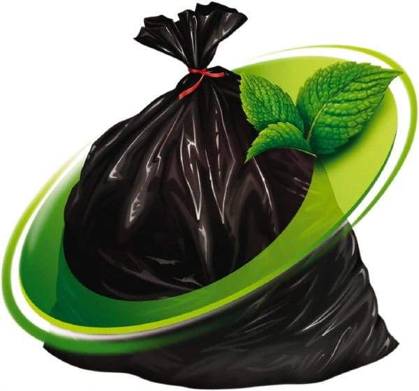 Mint-X - 1.3 mil Thick, Rodent Repellent Trash Bags - Linear Low-Density Polyethylene (LLDPE), Flat Pack Dispenser, 43" Wide x 47" High, Black - Benchmark Tooling