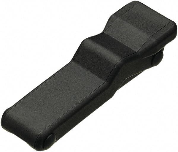 Made in USA - 5.95" Long x 1.8" Wide x 1.16" High, Draw Latch - Rubber, with Black Finish - Benchmark Tooling