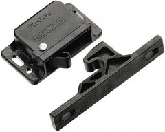Made in USA - 2.83" Long x 0.67" Wide x 1.05" High, Grabber Catch Latch - Plastic, with Black Finish - Benchmark Tooling