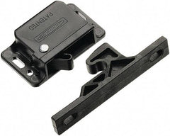 Made in USA - 2.83" Long x 0.67" Wide x 1.05" High, Grabber Catch Latch - Plastic, with Black Finish - Benchmark Tooling