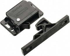 Made in USA - 2.83" Long x 0.67" Wide x 1.05" High, Grabber Catch Latch - Plastic, with Black Finish - Benchmark Tooling