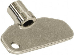 Made in USA - 1.97" Long x 0.45" Wide x 1.55" High, Key Latch - Zinc Plated Steel, with Steel Finish - Benchmark Tooling