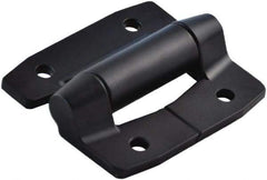 Value Collection - 2-3/4" Long x 3.16" Wide, Heavy Duty Hinge - Aluminum, Black Powder Coat Finish - Benchmark Tooling