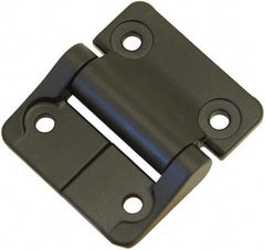 Value Collection - 2-1/4" Long x 2" Wide, Heavy Duty Hinge - Zinc, Black Finish - Benchmark Tooling