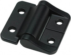 Value Collection - 1.58" Long x 1-1/2" Wide, Aluminum Door Hinge - Aluminum, Black Finish - Benchmark Tooling