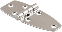 Made in USA - 3.22" Long x 3.86" Wide, Cabinet Hinge - 316 Stainless Steel, High Gloss Finish - Benchmark Tooling