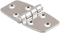 Made in USA - 2.44" Long x 3.07" Wide, Cabinet Hinge - 316 Stainless Steel, High Gloss Finish - Benchmark Tooling