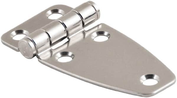 Made in USA - 2.52" Long x 3.07" Wide, Cabinet Hinge - 316 Stainless Steel, High Gloss Finish - Benchmark Tooling