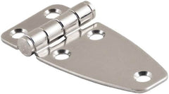 Made in USA - 2.52" Long x 3.07" Wide, Cabinet Hinge - 316 Stainless Steel, High Gloss Finish - Benchmark Tooling