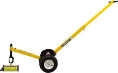 Mag-Mate - 400 Lb Load Capacity, Lift Magnet Dolly - 12" High x 41" Long x 13" Wide, 2 Poles - Benchmark Tooling