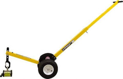 Mag-Mate - 400 Lb Load Capacity, Lift Magnet Dolly - 12" High x 41" Long x 13" Wide, 2 Poles - Benchmark Tooling