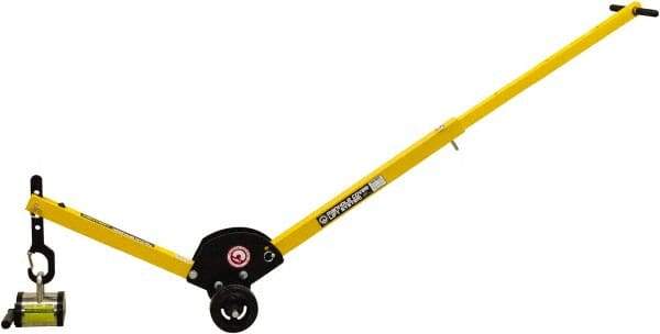 Mag-Mate - 400 Lb Load Capacity, Lift Magnet Dolly - 10" High x 41" Long x 13" Wide, 2 Poles - Benchmark Tooling