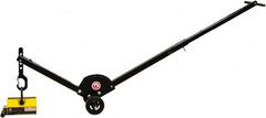 Mag-Mate - 400 Lb Load Capacity, Lift Magnet Dolly - 10" High x 41" Long x 13" Wide, 2 Poles - Benchmark Tooling