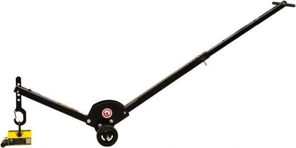 Mag-Mate - 400 Lb Load Capacity, Lift Magnet Dolly - 10" High x 41" Long x 13" Wide, 2 Poles - Benchmark Tooling