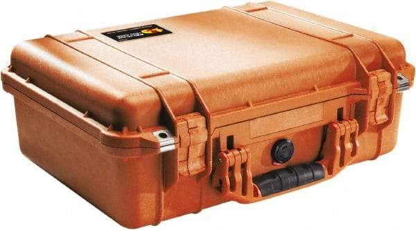 Pelican Products, Inc. - 14-1/16" Wide x 6-15/16" High, Clamshell Hard Case - Orange, Polyethylene - Benchmark Tooling