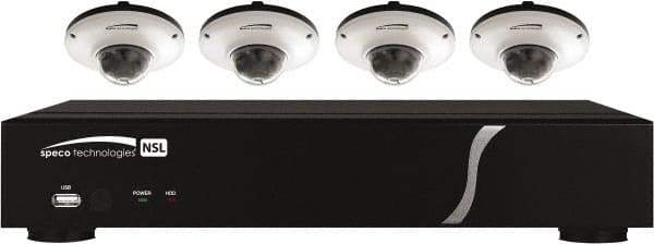 Speco - Security Camera Recorders Type: 8 Channel Plug & Play Network Video Recorder and IP Camera Kit Hard Drive Size: 2 TB - Benchmark Tooling