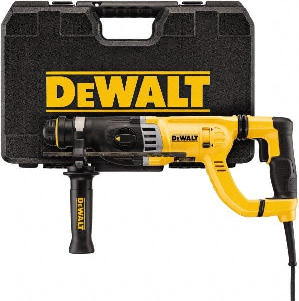 DeWALT - 120 Volt 1-1/8" SDS Chuck Electric Rotary Hammer - 0 to 5,350 BPM, 0 to 1,450 RPM, Reversible, D-Handle - Benchmark Tooling