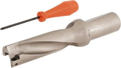 Hertel - 4-1/2" Max Drill Depth, 3xD, 1-1/2" Diam, Indexable Insert Drill - 2 Inserts, 1-1/2" Shank Diam, Straight Shank - Benchmark Tooling