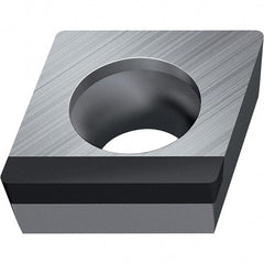 Walter - CCGW FSR-9 Grade WDN10 Turning Insert - Polycrystaline Diamond Finish, 80° Rhombic, 6.35mm Inscr Circle, 2.38mm Thick, 0.4mm Corner Radius - Benchmark Tooling