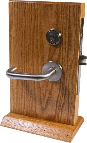 Arrow Lock - Entrance/Apartment Lever Lockset with Dead Bolt - 2-3/4" Back Set, Steel, Brushed Chrome Finish - Benchmark Tooling