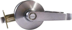 Arrow Lock - Entry Lever Lockset - 2-3/4" Back Set, Steel, Brushed Chrome Finish - Benchmark Tooling