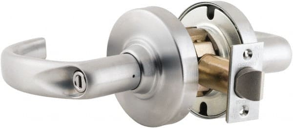 Schlage - Privacy Lever Lockset for 1-3/4 to 2" Thick Doors - Exact Industrial Supply