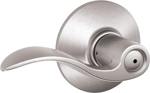 Schlage - Privacy Lever Lockset for 1-3/8 to 1-3/4" Thick Doors - Exact Industrial Supply