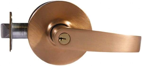 Sargent - Entry Lever Lockset - 2-3/4" Back Set, Steel, Satin Bronze Finish - Benchmark Tooling