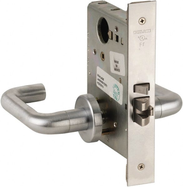 Schlage - Passage Lever Lockset for 1-3/4" Thick Doors - Exact Industrial Supply