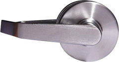 Arrow Lock - Entry Lever Lockset - 2-3/4" Back Set, Steel, Brushed Chrome Finish - Benchmark Tooling