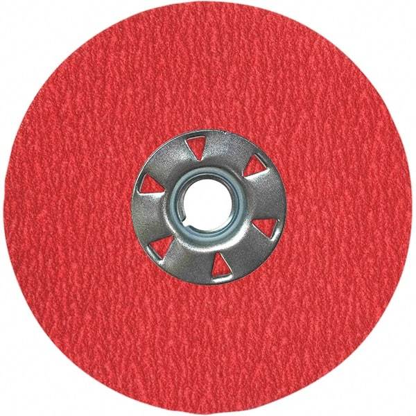 VSM - 7" Diam 7/8" Hole 100 Grit Fiber Disc - Fine Grade, Ceramic, 8,000 Max RPM, Series XF870 - Benchmark Tooling