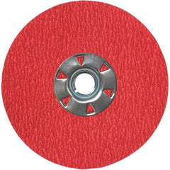 VSM - 7" Diam 7/8" Hole 50 Grit Fiber Disc - Coarse Grade, Ceramic, 8,000 Max RPM, Series XF870 - Benchmark Tooling