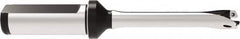 Allied Machine and Engineering - Series 12, 12 to 12.99mm Diam, 3/4" Diam Straight Shank with Flange, Straight Flute Spade Drill - 2-9/16" Max Depth, 5.7586" OAL, Standard Length, Through Coolant - Benchmark Tooling
