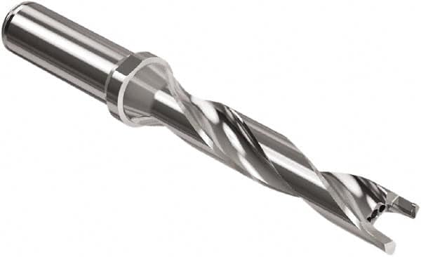 Seco - Crownloc Plus Series, 17 Head Connection, 5xD, 20mm Shank Diam, Drill Body - 118.6mm Body to Flange Length, SD405 Toolholder, 17mm Nose Diam, 4" Flute Length - Benchmark Tooling