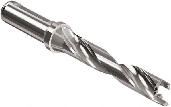 Seco - Crownloc Plus Series, 19 Head Connection, 5xD, 3/4" Shank Diam, Drill Body - 132mm Body to Flange Length, SD405 Toolholder, 19mm Nose Diam, 113mm Flute Length - Benchmark Tooling