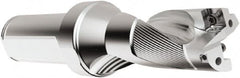 Seco - 104mm Max Drill Depth, 2xD, 52mm Diam, Indexable Insert Drill - 2 Inserts, 40mm Shank Diam, Straight Shank - Benchmark Tooling