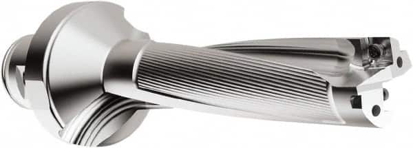 Seco - 108mm Max Drill Depth, 4xD, 27mm Diam, Indexable Insert Drill - 2 Inserts, 28mm Shank Diam, Straight Shank - Benchmark Tooling