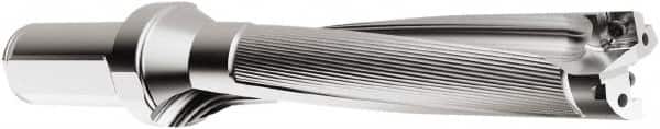 Seco - 155mm Max Drill Depth, 5xD, 31mm Diam, Indexable Insert Drill - 2 Inserts, 32mm Shank Diam, Straight Shank - Benchmark Tooling