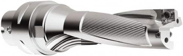 Seco - 45mm Max Drill Depth, 3xD, 15mm Diam, Indexable Insert Drill - 2 Inserts, C6 Modular Connection Shank - Benchmark Tooling