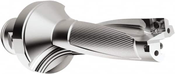 Seco - 77mm Max Drill Depth, 3xD, 1" Diam, Indexable Insert Drill - 2 Inserts, 28mm Shank Diam, Straight Shank - Benchmark Tooling