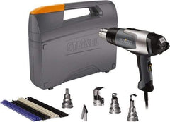 Steinel - 120 to 1,200°F Heat Setting, 4 to 13 CFM Air Flow, Heat Gun Kit - 120 Volts, 13.5 Amps, 1,600 Watts, 6' Cord Length - Benchmark Tooling