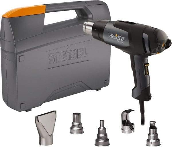 Steinel - 120 to 1,100°F Heat Setting, 4 to 13 CFM Air Flow, Heat Gun Kit - 120 Volts, 13.2 Amps, 1,500 Watts, 6' Cord Length - Benchmark Tooling