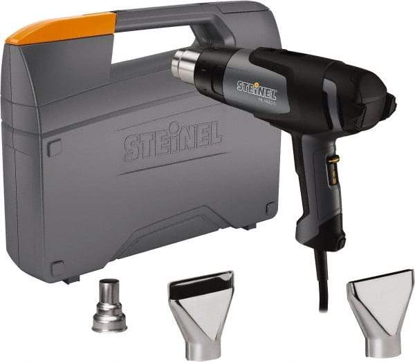 Steinel - 120 to 1,100°F Heat Setting, 4 to 13 CFM Air Flow, Heat Gun Kit - 120 Volts, 12 Amps, 1,400 Watts, 6' Cord Length - Benchmark Tooling