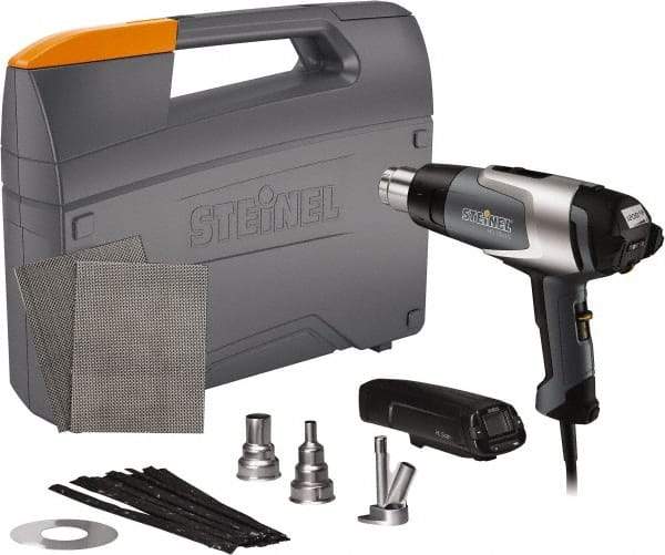 Steinel - 120 to 1,200°F Heat Setting, 4 to 13 CFM Air Flow, Heat Gun Kit - 120 Volts, 13.5 Amps, 1,600 Watts, 6' Cord Length - Benchmark Tooling